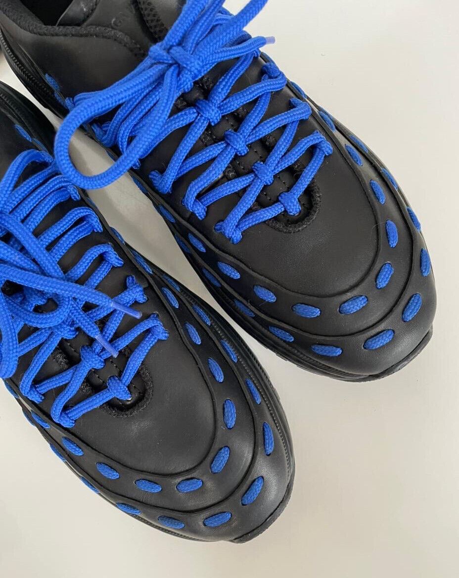 Bottega Veneta Mens Leather Black/Blue Sneakers 9 US (42  display picture 2