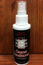 Leather Refinish Color Restorer  Cleaner / Finish Prepairer 4oz Spray Pre-Mixed