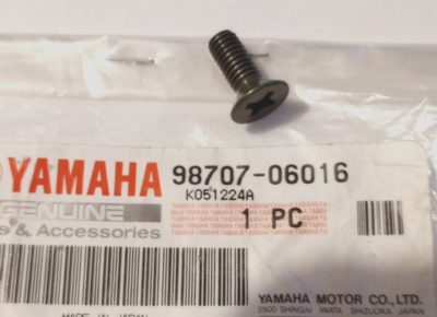 に Yamaha Big Bear, Wolverine, Grizzly Flat Head Screw NOS 98707