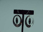 QVC Steel By Design Stainless Steel Oval Dangle Onyx Prism Earrings $99 New Box — photo 9