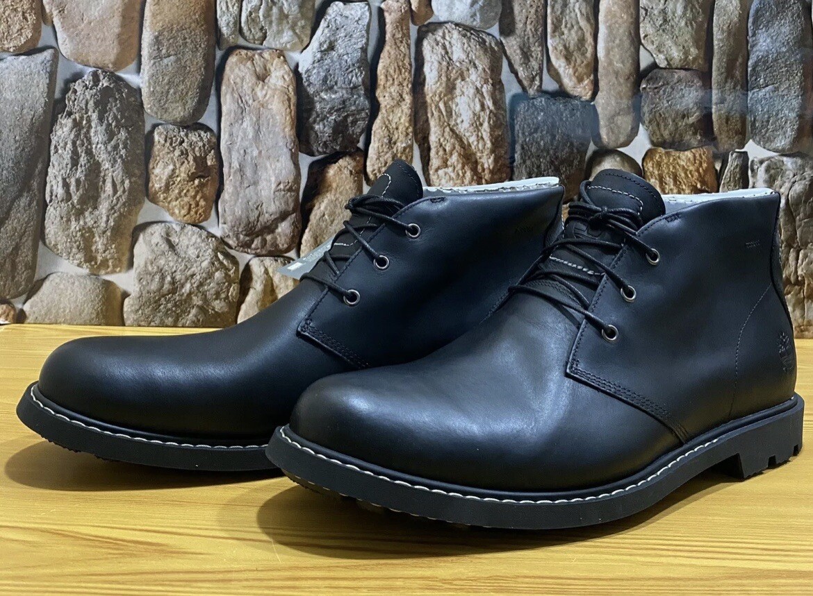 TIMBERLAND MEN'S BELANGER EK+ 6-INCH WATERPROOF CHUKKA BLACK BOOT A42X1 Sz:11.5M image 7