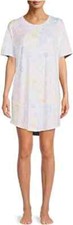 Secret Treasures Women's Sleep Shirt Night Gown Plus 2X/3X Light Animal Print