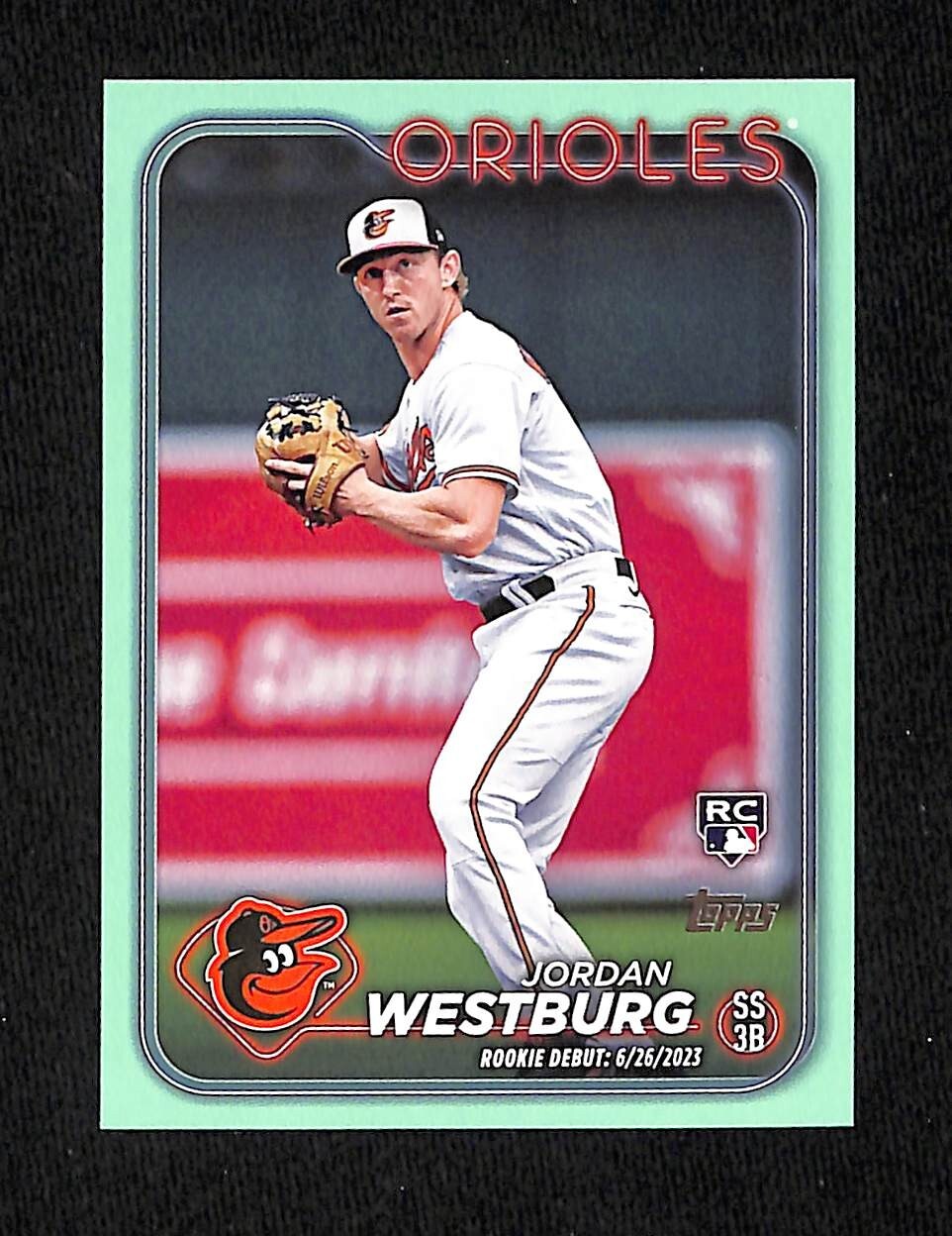 2024 Topps Update Series Rookie Debut Aqua #US125 Jordan Westburg (RC) Fanatics
