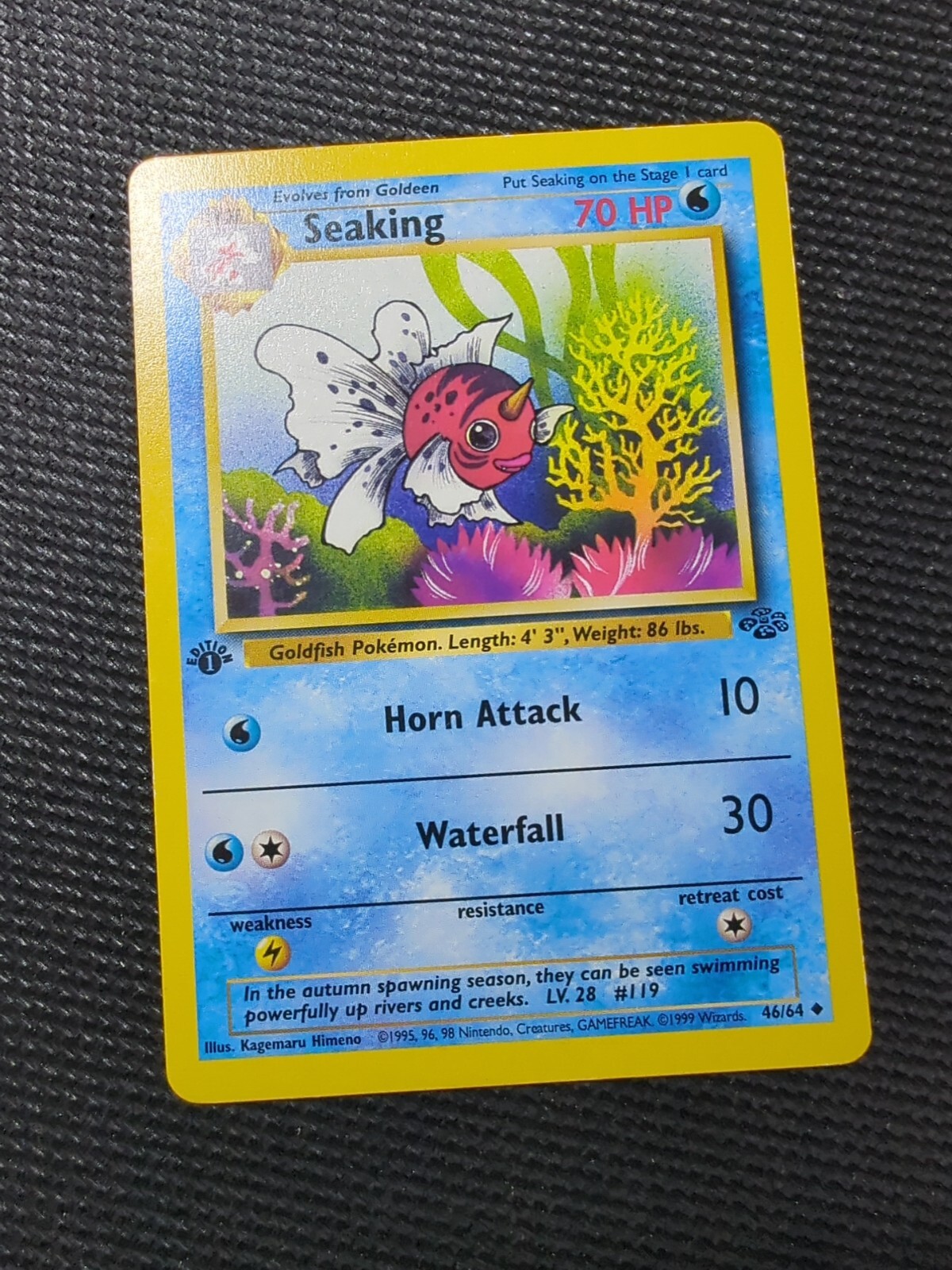 Pokémon TCG Seaking Jungle 46/64 1st Edition NM