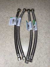 4 New Brasscraft 3/8" Compression x 1/2" FIP x 12" Braided Faucet Supply Line