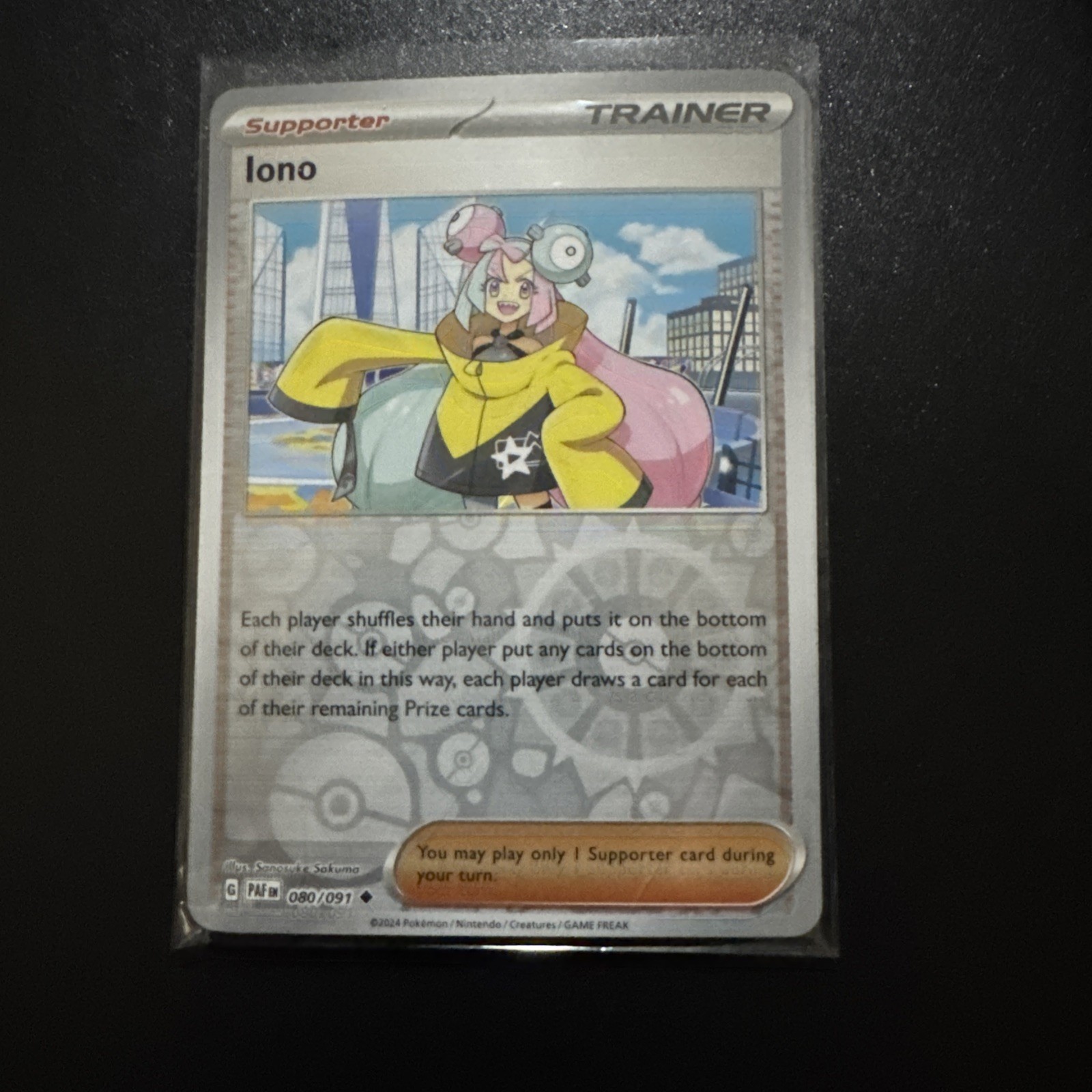 Pokemon TCG Iono 080/091 SV: Paldean Fates Uncommon Reverse Holo NM