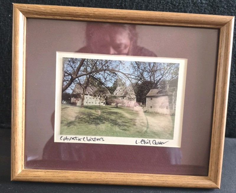 EPHRATA CLOISTERS Photo Taken and Signed by L. Clint Greer NM Condition!