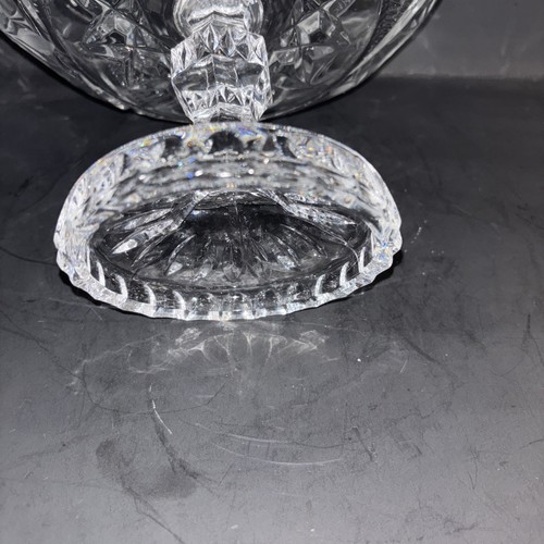 Amerikanischer Brillant Stil Glas Kristall große Kompott Standschale 9,5" Durchmesser - Bild 11 von 11