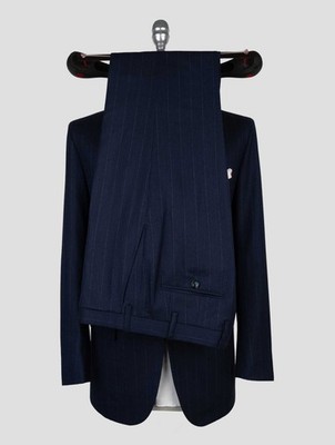 NEW KITON DARK BLUE VIRGIN WOOL CASHMERE SUIT US 42 - EU 52 KVZ8