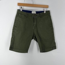 Scotch Soda Mens Olive Green Chino Shorts Amsterdam Couture Cotton Twill