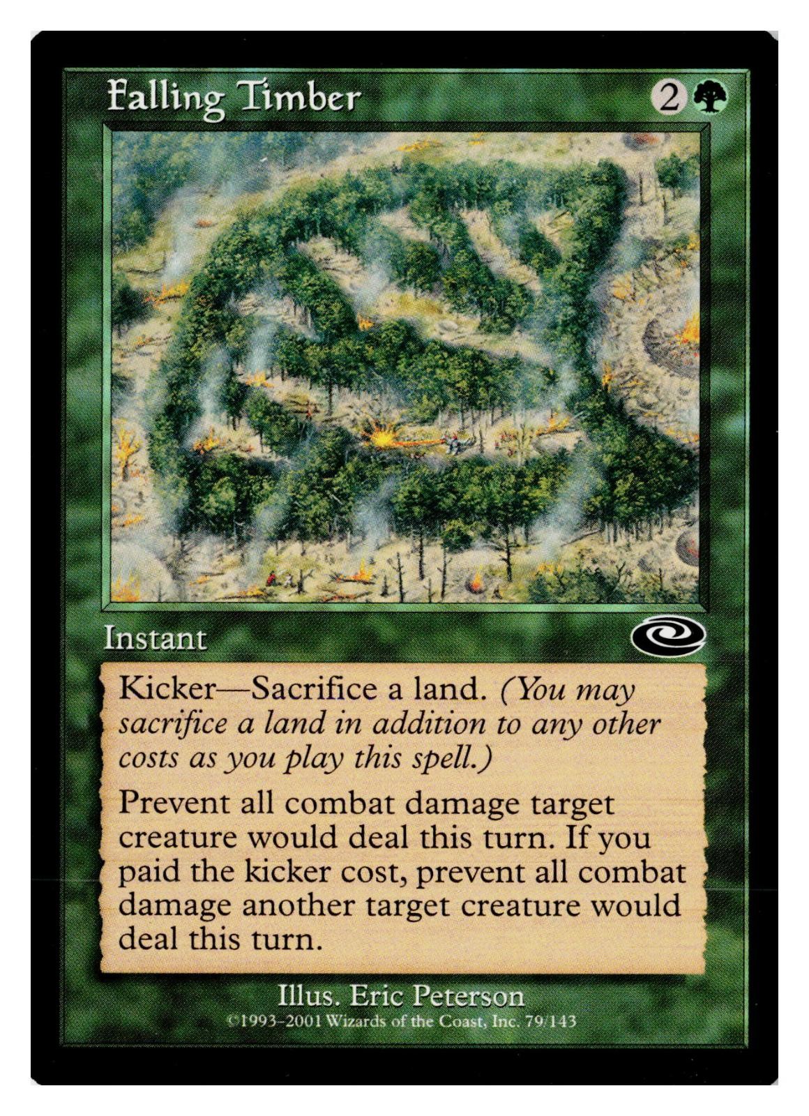 Falling Timber 79 Common Planeshift Magic: The Gathering Lightly Played