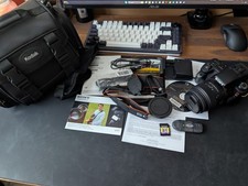 SONY alpha 37 SLT-A37 Digital SLR full kit w tripods