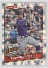 2020 Panini Donruss Highlights Silver 250/349 Trevor Story #H-5 0e4z