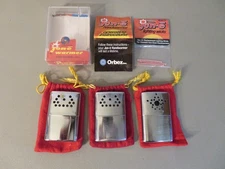 3 - Vintage Jon-e Standard Size Pocket Hand Warmers Lot Untested