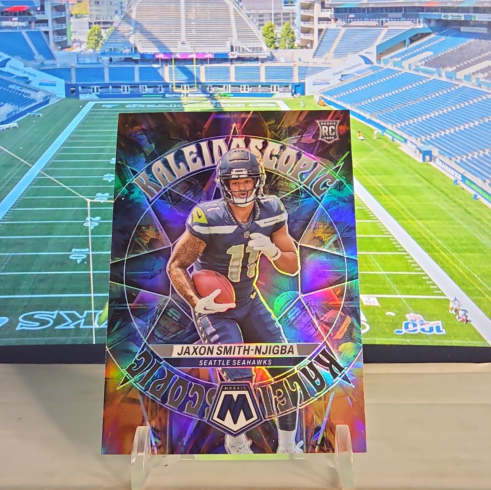 JAXON SMITH-NJIGBA 2023 MOSAIC KALEIDOSCOPIC ROOKIE SILVER SSP RC Q3795