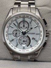 Citizen Attesa H804-T018696 AT8040-57A Day Date Eco Drive Solar Mens Watch Auth