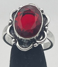 Never Worn Mozambique Garnet Gemstone 925 Sterling Silver Handmade Ring