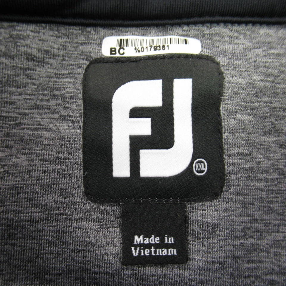 Footjoy Suéter Chaleco Para Hombres 2XL Sin Mangas Ligero Informal 1/4 Cremallera Gris Foto 4 de 4