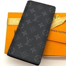 Louis Vuitton Monogram Eclipse Portefeuille Brazza Wallet