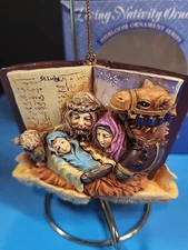  Nativity Manger 3D Figure Bible St Luke  Christmas Ornament 