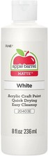 Acrylic Paint in Assorted Colors 8 Ounce , 20403 White