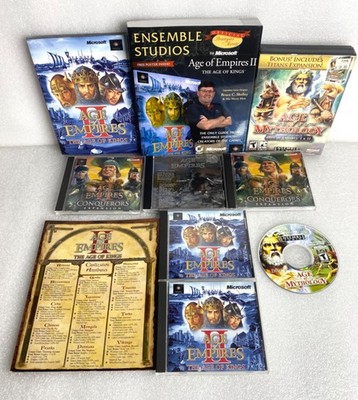 Lot Of 10 - PC Age Of Empires 1 & 2, Kings, Conquerors, Mythology, Titans