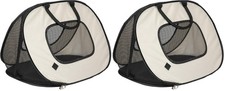SportPet Designs 20in Tan Soft Sided Cat Carriers 2-Pack Travel Crate