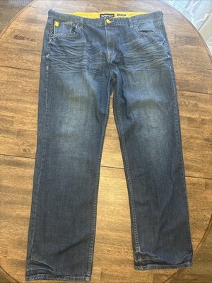 Vintage Ecko Unltd Straight Fit Blue Wash Y2K Hip Hop Jeans Mens 42X31 EUC