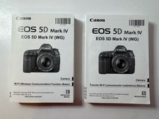 Canon 5D Mark IV Original Instructions Manual. Complete Book - English  Spanish