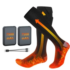 Heated Socks, 7500mAh*2 Rechargeable Electric Heated Socks for Men Women Warm...