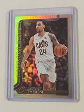 2025-26 Topps Basketball Jaylon Tyson #86 Rainbow Foil Cleveland Cavaliers