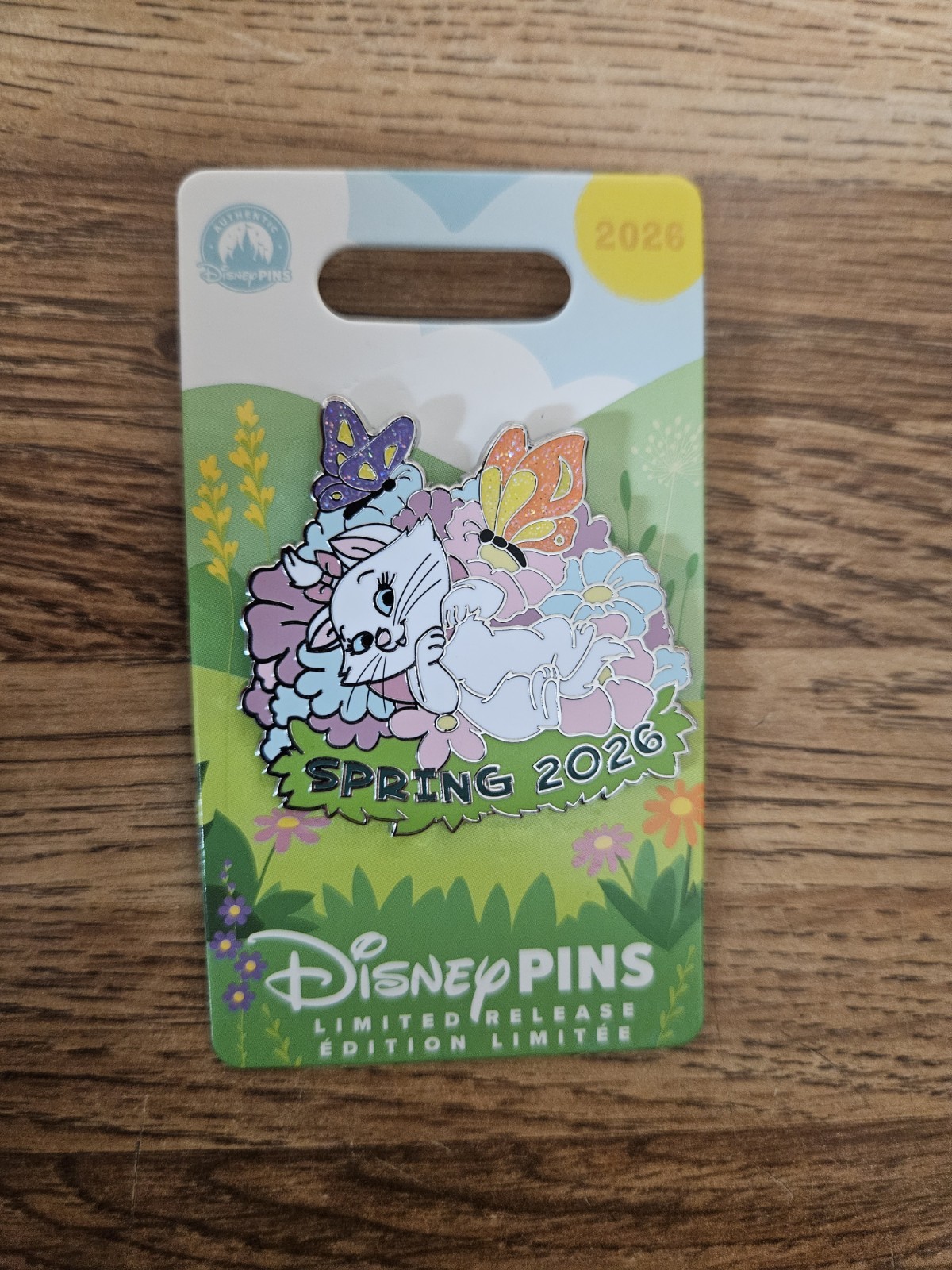 2026 Disney Parks The Aristocats Marie Spring 2026 Butterflies LR Pin