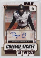 2021 Contenders Draft Picks College Game Ticket Red Dayo Odeyingbo Auto 10ab