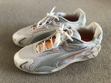 PUMA Inhale "White Heat Fire" Trainers White Size UK7 US8 EU40.5 Unisex NEW