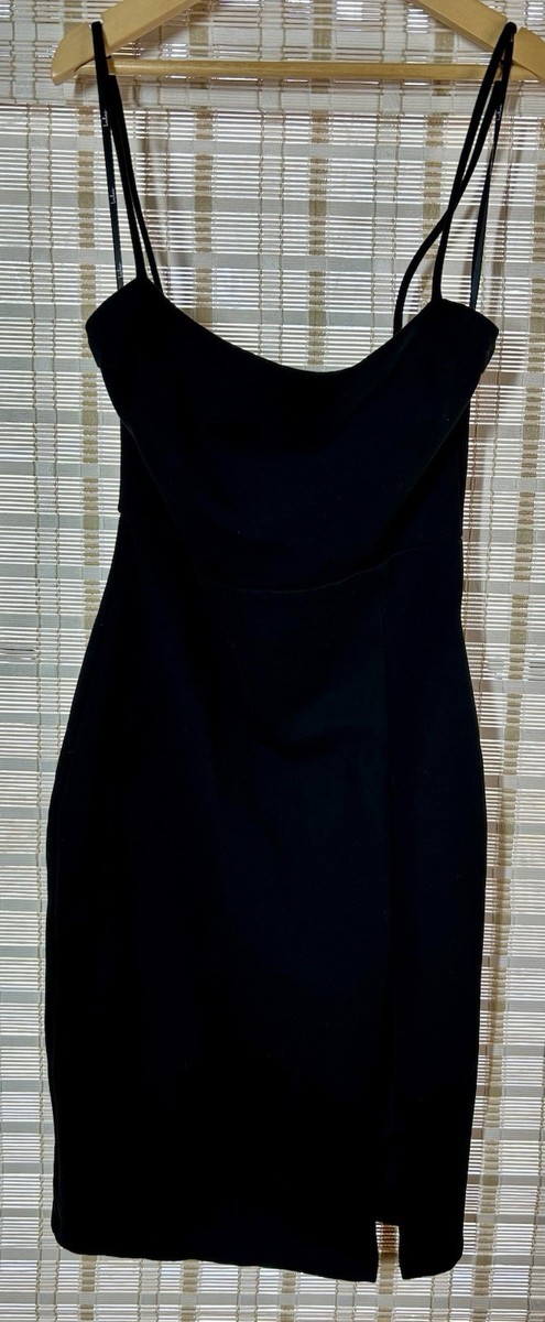 paulina black bodycon midi dress Women’s Lulus Size Small Spaghetti Strap 🦃The age-old Thanksgiving debate: wedding guest. elevated finish Size:Personalized Size