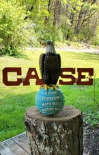 CASE Eagle cast iron sign / plaque vintage Farm Machine Tractor Advertising