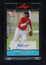 2022 Leaf Pro Set Sports Base Platinum Blue 43/45 Marcelo Mayer Auto uk2