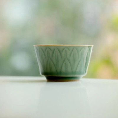 60ml Ceramic Retro Master Cup Chinese Pu 'er Horseshoe Tea Cup Kung Fu Teaware