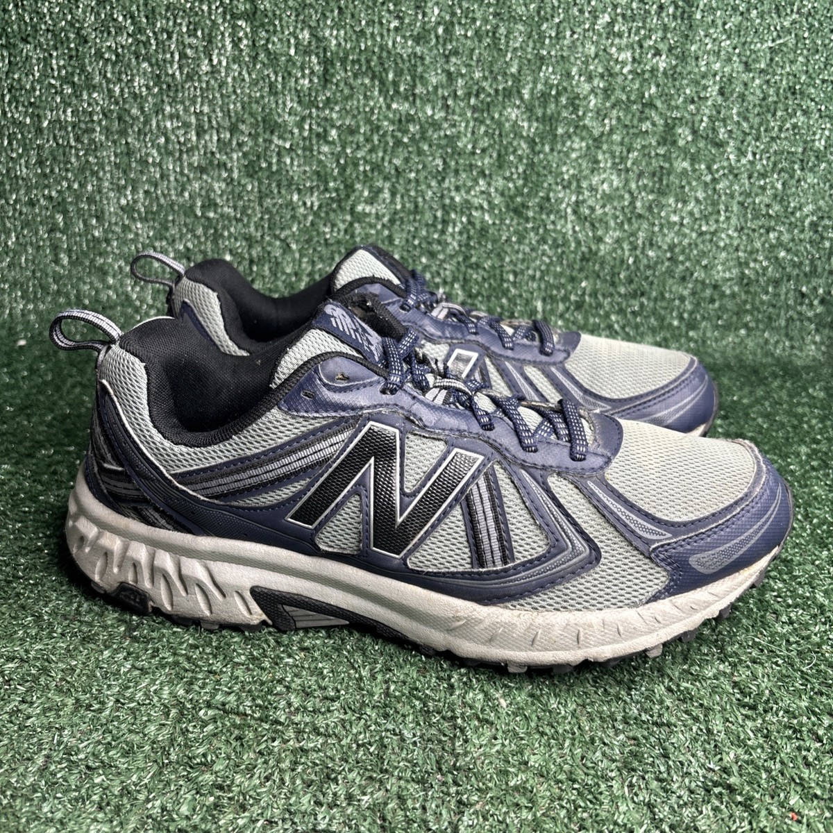 New Balance 410 V5 Mens Blue Gray Running Shoes All Terrain Size