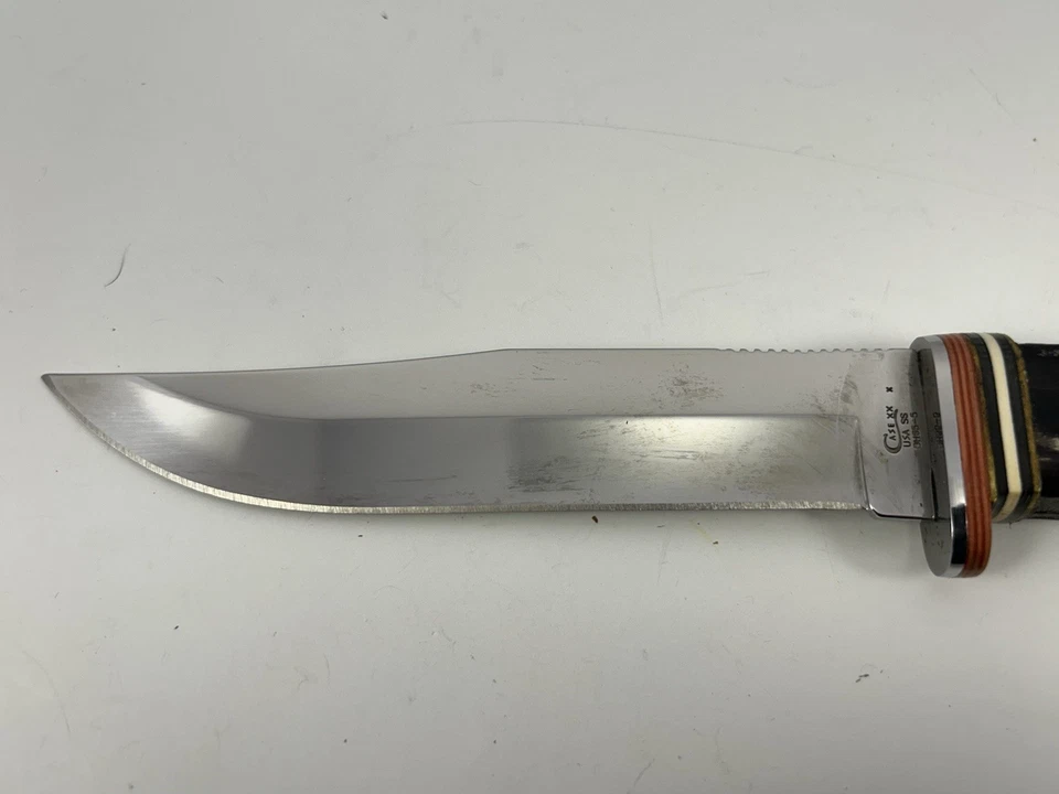 CASE XX BH65-5 SS BUFFALO HORN HUNTER w/ SHEATH - Image 3 of 4