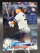 Tyler Wade 2018 Topps Chrome Auto Rookie (RC) Autographs Card #RA-TW - 043. rookie card picture
