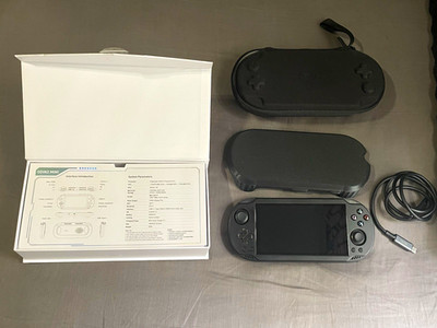 AYN Odin2 Mini Android Handheld System 128GB Black w/ Case, USB-C Cable