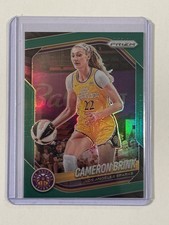 2025 Panini Prizm WNBA #87 Cameron Brink Green Prizm Los Angeles Sparks