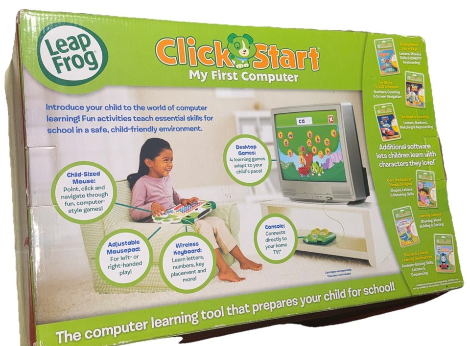 LeapFrog Clickstart My First Computer W/ Keyboard, Mousepad, Mouse, 4 ...
