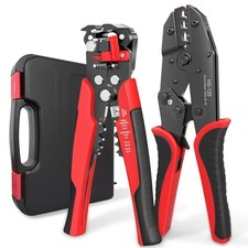 Wire Stripper and Crimping Tool Kit, 3 in 1 Self-Adjusting Wire Stripping for