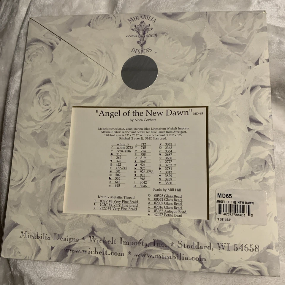Mirabilia Cross-Stitch “Angel Of The New Dawn” By Nora Corbett - Image 3 of 4