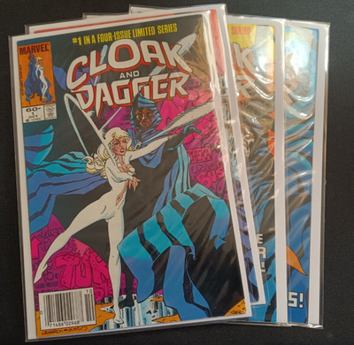 Cloak and Dagger #1, 2, 3, 4  Marvel Comics Complete Mini Series Set 1983