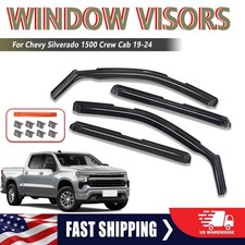 4PCS Rain Guards Vent Visors Shade For Chevy ...