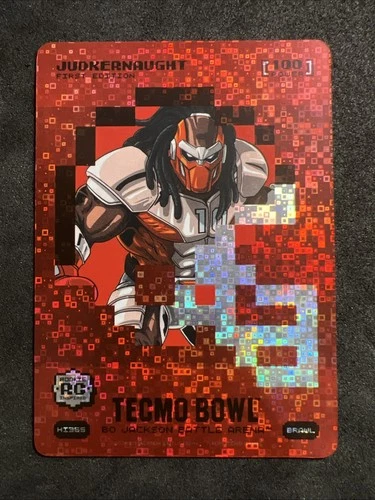 2026 Bo Jackson Battle Arena TecmoBowl Judkernaught Helmet Icon Battlefoil HI365
