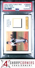 2005 TOPPS TURKEY RED RELICS WHITE #TRRMPR MARK PRIOR #/75 POP 1 PSA 10